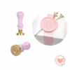KIT Sello para Lacre (Mango Violeta Pastel + Bronce) Cod.659320