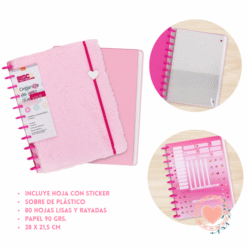 Cuaderno Inteligente de Disco S2 Peluche 80Hojas BRW