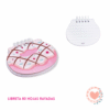 Cuaderno Libreta 80H Rayadas Diseño Donas/Tutti Frutti Rosa Pastel BRW