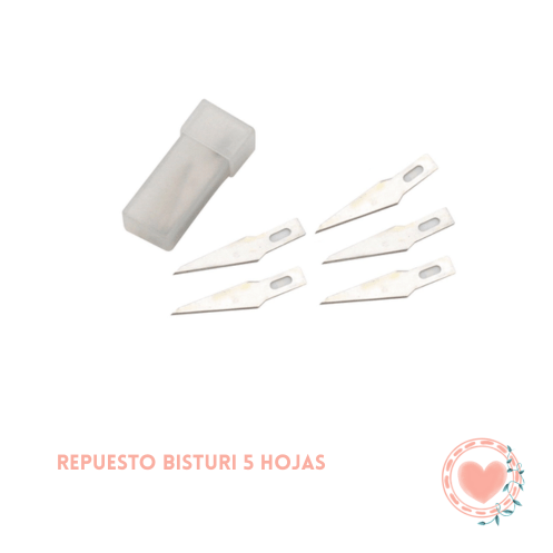 Repuesto Cuchillas Bisturi Tubo x5 Hojas