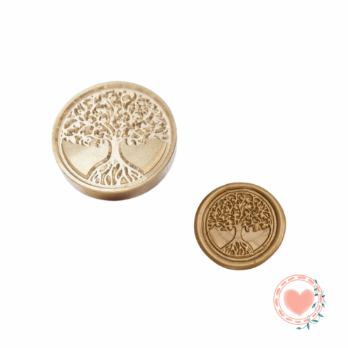 Sello de Bronce para Mango Lacre Arbol de la Vida