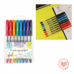 Bolígrafo Gel 1.0mm Estuche x8 BRW