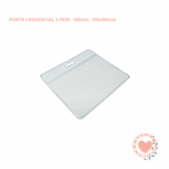 Porta Credencial Personal 3.Perforaciones 100x90mm IbiCraft Cod.700905