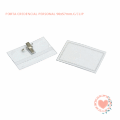 Porta Credencial Personal 90x57mm C/CLIP IbiCraft