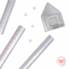 Foil Art Termotransferible Glitter Plateado