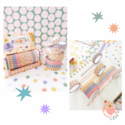 Cinta Ibi Craft Washi Tape Box x5 4mts. Colección Creativa cod.055765