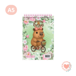 Block de Hojas Lisas A5 BP Capybara Aventura en Bici