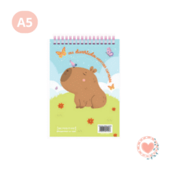 Block de Hojas Lisas A5 BP Capybaras Divertida Aventura