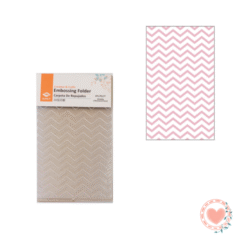 Plantilla 3¨ 2D Texturado Zig Zag Sunlit Ibi Craft
