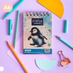 Eco Block de Hojas Lisas A6 Punto Cero Pinguino