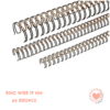 Espirales Ring Wire 3/4 2:1 19 mm A4 Bronce