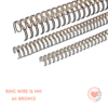 Espirales Ring Wire 5/8 2:1 16 mm A4 Bronce