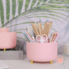 Organizador Giratorio 360 Para Escritorio Rosa Pastel