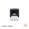 Sello Automatico Shiny Printer S-222 14x38 mm Negro