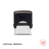 Sello Automatico Shiny Printer S-223 18x47 mm Negro