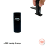 Sello Auto Pocket Shiny S-722 14x38 mm Negro