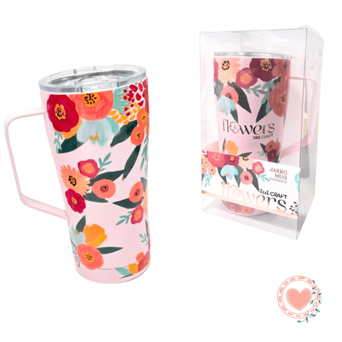 Jarro Mug Isotermico Flower IbiCraft