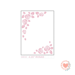 Plantilla 4,25¨ Texturado 2D Rosas Sunlit IbiCraft