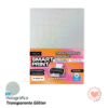 Film Autoadhesivo Para Inkjet Rexon Holográfico Glitter Transparente