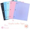 Carpeta Escolar N*3 Tapas Tweeny Forrada Polipropileno Pastel Rosa
