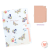 Carpeta FW A4 Clasificadora 5 Divisiones c/Boton Color Block Mariposas