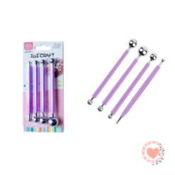 Kit de Estecas Redondas Bolillo para Manualidades x4 Ibi Craft