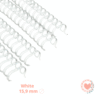 Espirales Ring Wire 5/8" 15.9 mm A4 White