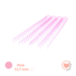 Espirales Ring Wire 1/2" 12,7 mm A4 Pink