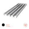 Espirales Ring Wire 3/4" 19 mm A4 Black