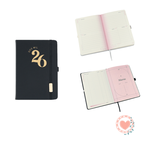 Agenda Classic FW 12x17 cm Negra