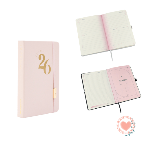 Agenda Classic FW 12x17 cm Rosa