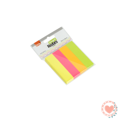 Block de Notas Adhesivas 19x76mm Neon Tiras Brw