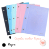 Carpeta Escolar N*3 Tapas Tweeny Forrada Polipropileno Negro