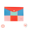 Sobre Estampado FW c/Broche A5 Color block Cuadros Colores