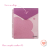 Sobre Plastico N3 Escolar Con Abrojo Rosa Ibi Craft
