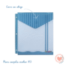 Sobre Plastico N3 Escolar Con Abrojo Celeste Ibi Craft