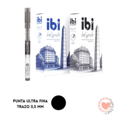 Bolígrafo Ibi Craft Ultrafino Trazo 0.5 mm Negro