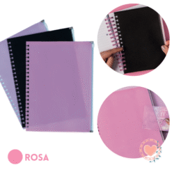 Sobre PVC Glitter A4 Rosa Mi PC