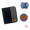 Carpeta FW Escolar 3x40 con Cierre Urban Negro c/Gris cod.202262