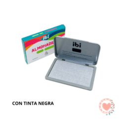Almohadillas N*2 Con Tinta Negra Metal 122x84mm