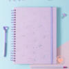 MI Cuaderno Base A4 Punto Cero T/D Rayado Mariposas Lila