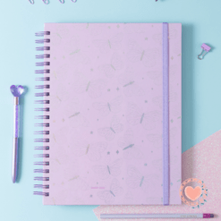 MI Cuaderno Base A4 Punto Cero T/D Rayado Mariposas Lila