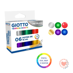 Temperas Giotto x 6 Colores Metálicos