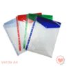 Sobre c/Abrojo FW p/Carpeta A4 Vertical Verde