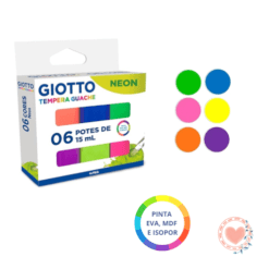 Temperas Giotto x 6 Colores Neón