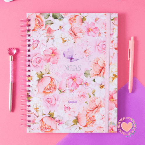 MI Cuaderno Base A4 Punto Cero T/D Rayado Notas Rosas