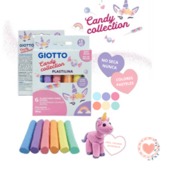 Plastilina Giotto Candy x 6 Colores Pasteles