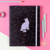 MI Cuaderno Base A4 Punto Cero T/D Rayado Gato Plateado