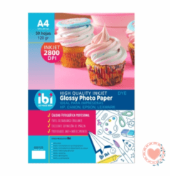 Papel Fotografico Ibi Craft A4 120 grs x 50 hojas
