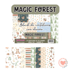 Block A4 de Cartulinas Punto Cero Magic Forest